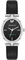 Anne Klein Women's Premium Crystal Accented Sustainable Leather Strap Watch Black/Silver