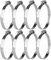 8 STK Schlauchschellen Edelstahl, Einstellbare 100-120 mm Schlauchschellen Set, Schlauchklemmen Set, 304 Edelstahl Rohrschellen Schraubschellen Set für Waschmaschine Poolschlauch Schellen Set