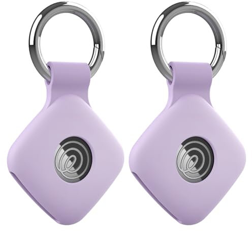 Fiorky Silicone Case for Tile Mate 2022 2024 Tracker Soft Flexible Scratch Rsistant Cover, 2PCS Silicone Case with Keychain Smart Tracer Cover Waterproof,Anti-fall,Shell Accessories