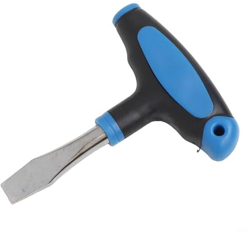 Jotekonoby Destornillador ranurado con mango en T de precisión, destornillador de cabeza plana, punta plana de 12 mm de ancho para desmontaje de trípode de cámara