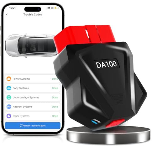 D-Lumina Bluetooth 5.4 OBD Diagnosi Auto: Autodiagnosi Auto Professionale per iOS e Android - Tester per Macchina Computer Scanner Diagnostica per Auto con Scansione Completa OBDII dei Sistemi
