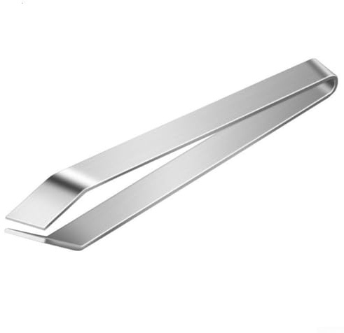 Pince à épiler portable et efficace en acier inoxydable pour enlever les arêtes de poisson pour une utilisation en extérieur (bord biseauté)