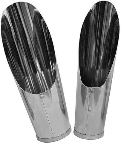 MAGICLULU Palas para Tierra de Cultivo de Acero Inoxidable, Juego de 2 Piezas (tamaño Pequeño y Mediano), Herramienta Práctica para Jardinería y Plantación de Suculentas y Bonsáis,