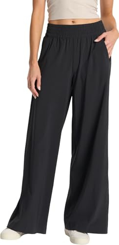 Mujeres Pantalones de Bolsa de Pierna Ancha fluyente Aptitud Yoga Correr Pantalones atléticos Entrenamiento Pantalones de Ajuste Suelto