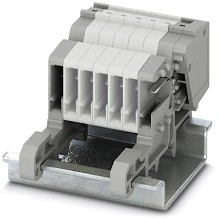 Phoenix Contact PPC 1.5/S-NS/1-L Tragschienensteckverbinder Einfach Grau, 500 V / 17.5A, Packung a 50 Stück