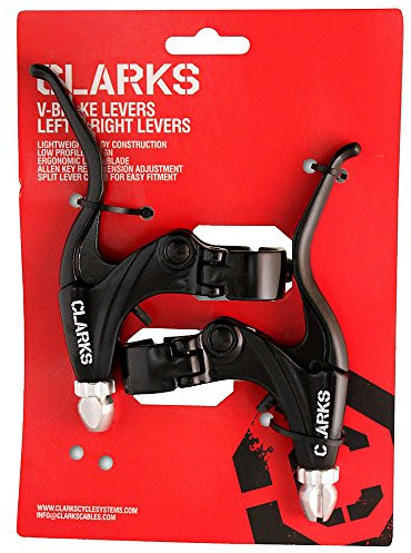 Clarks Cycle Systems Front and Rear V-Brake Calliper and Lever Brake Set, Black, One Size