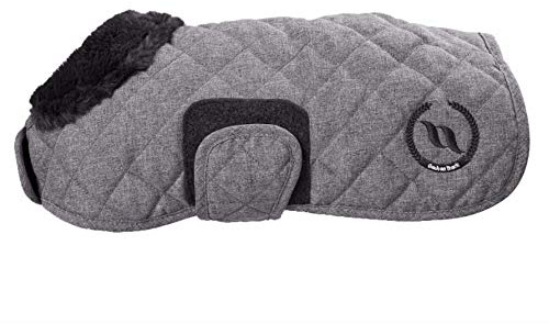 Back on Track Welltex® Haze Collection Dog Rug Hundemantel grau oder braun (74 cm, grau Melange)