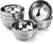 ZENFUN 6 Pack 18/8 Stainless Steel Bowls 5 Inch Snack Bowl, 17.5Oz/500ML Soup Dishes Lightweight Salad Basins Double-Walled Insulated Bowls for Rice, Fruit, Ice Cream, Food-Grade Material