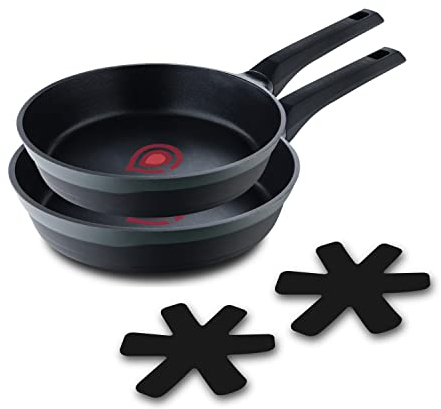 MasterPro ODIN | Juego de 2 sartenes 20 y 24 cm | Indicador de temperatura | Revestimiento antiadherente | Mangos Stay Cool | Aluminio reciclado | Apto para todo tipo de cocinas