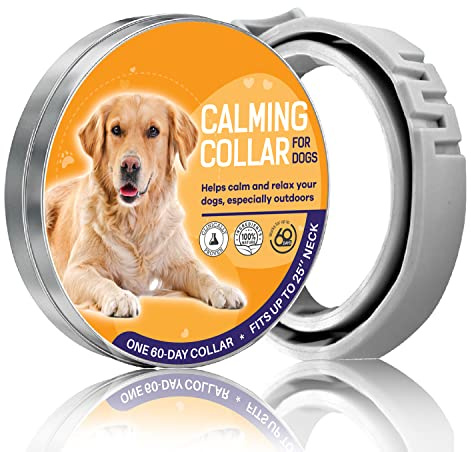 CHUWPI Calming Dog Collar 25 '' - Pheromone Dog Collar Safe Ingredient - Waterproof Calming Collar for Dogs - Dog Calming Collar for Relaxation - Flexible Dog Anxiety Relief Collar
