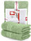 DecoHomeTextil Handtuch-Set 2 Handtücher in Salbeigrün aus 100% Baumwolle, hochwertig, kuschelweich und saugstark