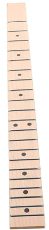 Parliky Manico per Chitarra Elettrica Manico di Ricambio senza Paletta in Legno di Acero Tastiera 21 Tasti Compatibile per Chitarra Folk ed Elettrica Adatto per Riparazioni