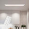 Lightbox LED Aufbaupaneel | 120 x 30 cm | dimmbares Wand- & Decken-Panel mit weißem Rahmen & Fernbedienung & CCT | warmweiße bis kaltweiße Lichtfarbe (3000-6500 K) | 4200 lm | aus Aluminium