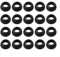 Alto rendimiento 20pcs sellos de goma para botella de barbacoa Reguladores de gas Uso confiable (negro)