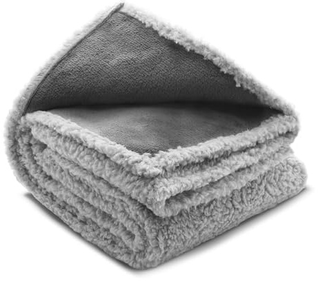 GSrenyu Dog Blanket Waterproof 70x100cm Sherpa Fleece Pet Blanket Washable For Dog Puppy Cat Medium Bed Sofa Cover