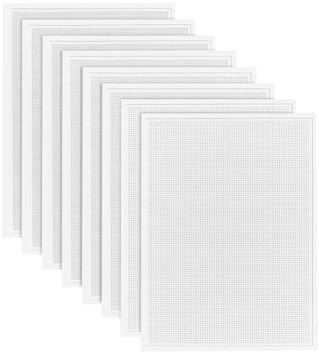 FREEBLOSS 8 pièces Motifs de broderie Sashiko solubles dans l'eau Motifs de broderie à main Stabilisateurs de broderie Stick and Stitch 9CT 11CT 14CT Papier de broderie Motifs de point de croix pour