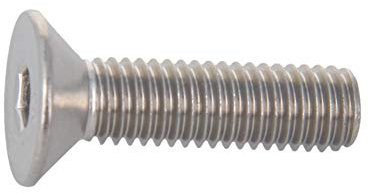 MroMax M5 x 12 clavos, tornillos y sujetadores de acero inoxidable 304, tornillos avellanados, cabeza plana, 10 unidades