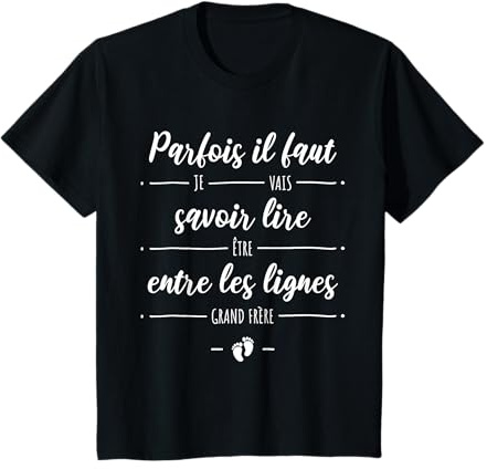 Futur Grand frère Annonce Bébé Je Vais Être Grand Frère 2023 T-Shirt