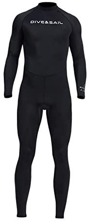 LOVIVER Traje de Neopreno Súper Elástico para Hombres Y Mujeres, Traje de Buceo de Una Pieza de Cuerpo Completo con Cremallera en La Espalda, para Esnórquel, M