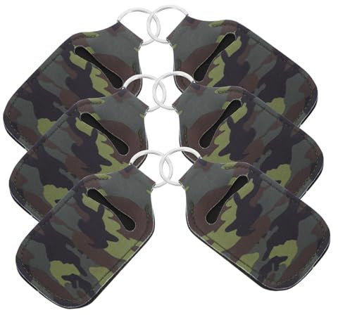 Mikinona 6 Pièces Bouteille Vert Olive Housse Réutilisable Pratique pour Rangement Facile et Voyage