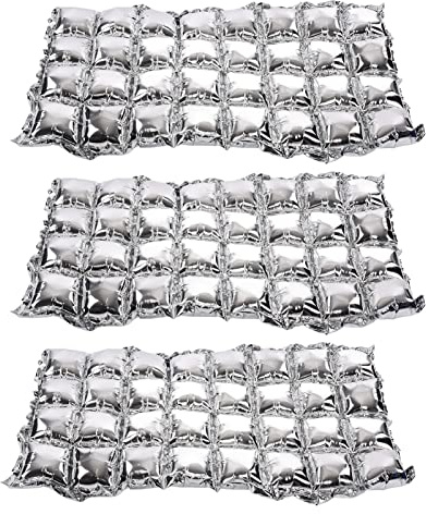 Tixiyu Enkla Att Använda Aluminiumfilmsballonger Olika Färger Ballonger Festbakgrund för Firande Silver 3st (Silver)