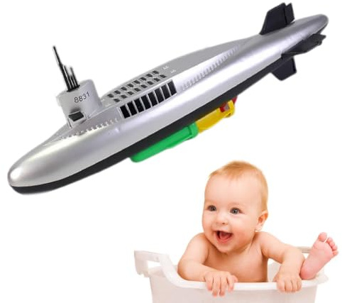 Submarino Modelo Modelo De Submarino Educativo Realista Y Liso | Juguetes Flotantes Para Bañera Para Niños Y Niñas, Bañera, Piscina, Preescolares, Guarderías, Baño, Hogar, Hotel, Viajes