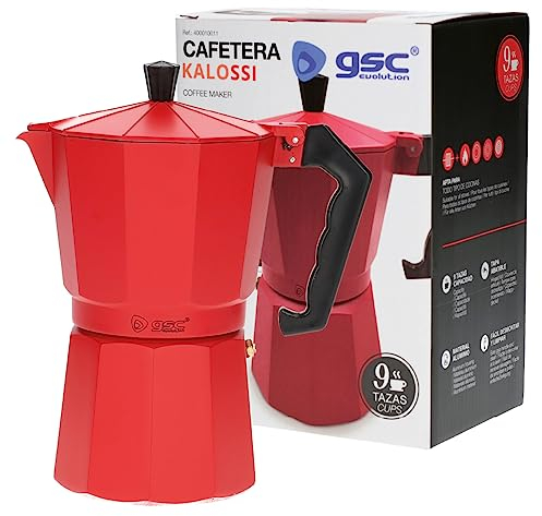 GSC - Cafetera Kalossi 9 tazas Rojo GSC 400010011 - GSC 400010011