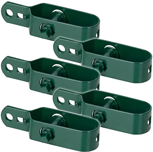 VOSS.farming 5X Tendeur de Fil pour Fils métalliques, pour clôture électrique, thermolaqué Vert, 100 mm