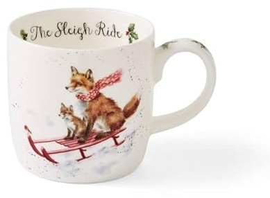 Royal, Knochenporzellan, Worcester Wrendale Deigns Tasse mit Fuchsmotiv, 0,3 l