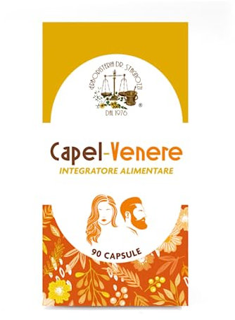 Capel Venere - Integratore per Capelli, Unghie, Pelle - 90 CAPSULE | Biotina, Zinco, Cistina e Miglio per la Crescita e Anticaduta dei Capelli - Integratore Capelli per Donna e Uomo