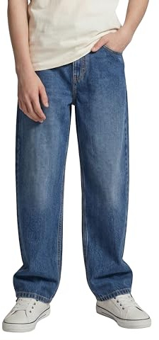 Tom Tailor 1041052 Jean Coupe Baggy Garçon, 10110 - Blue Denim, 176