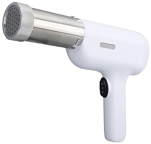 Máquina para Hacer Pasta Eléctrica Portátil y Automática - Recargable por USB, Pequeña con 4 Moldes y Barril de Prensado