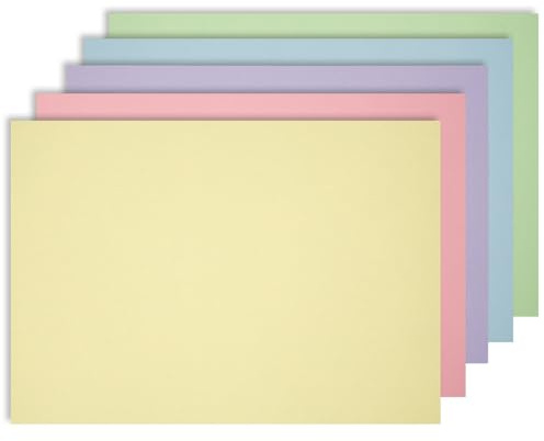 Set de 100 manteles Individuales Pastel I Mantel Individual de Papel I Colores Surtidos I DIN A3 I Coloreado por ambas Caras I Mantel Individual desechable I az134