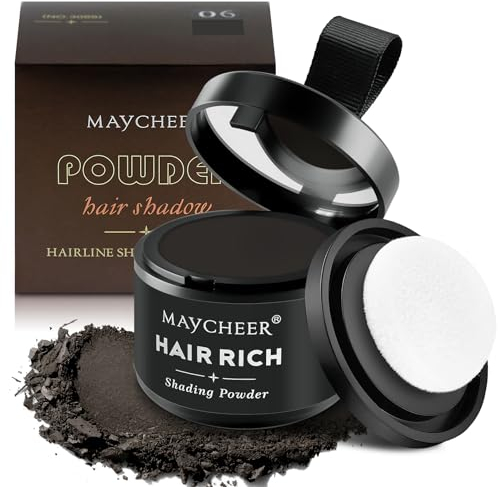 Sularpek Haaransatz Puder, Ansatzpuder, Haarpuder für Ausbesserung der Wurzeln, Haarpuder für Ausbesserung der Wurzeln Frauen und Männer, 4g, Dunkelbraun