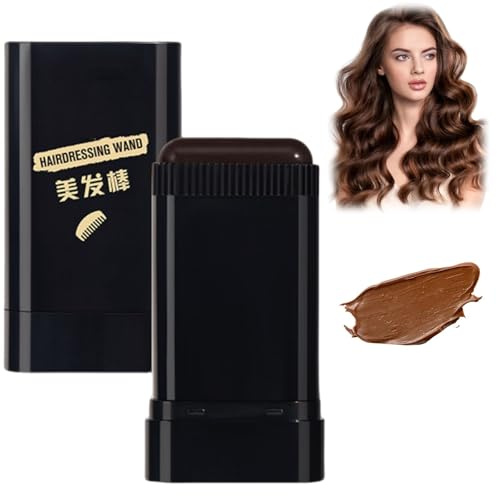 Waterproof and Sweat-Proof Hair Dye Comb,Safe and Convenient Comb Hair Dye,Ha/ir Dy/e Comb Applicator-Hai/r Colour Stick for Men & Women,Portable Root Touch Up Stick((Blackish-brown))