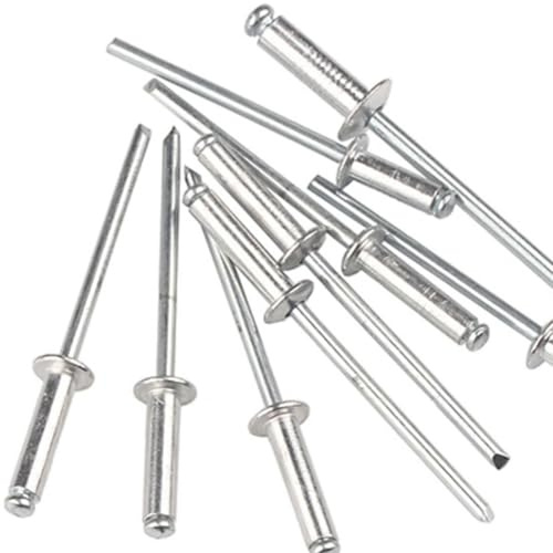 Blindnitar nitar M2,4 x 14 mm 40 stycken ståldorn popnitar aluminium kupolhuvud nitar dra aluminiumnitar dragnitar till hiss husvagn bil luftfart ångfartyg instrument