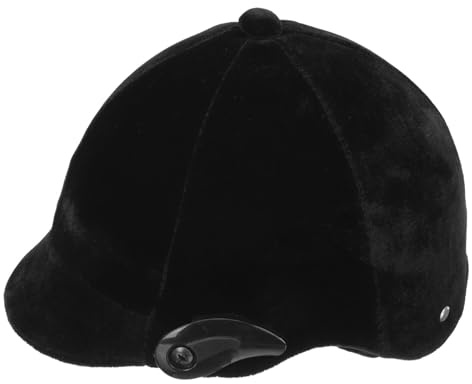 Casco de Equitación para Niños, Negro, Ajustable, 55-60cm | Polipropileno, Acolchado Interior Orejeras Extraíbles, Ventilación Completa, Deportes al Aire Libre