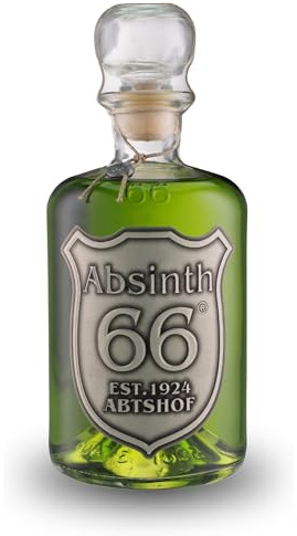 Absinth 66 | 0,5 Liter | 66% Vol. | Traditionell destilliert | Wermut & Anis | Grüne Fee | EST. 1924