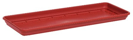 Tildenet 79966 - Sottovaso Mediterraneo per fioriera, 60 x 17 x 3 cm, Colore: Terracotta