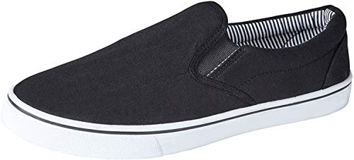 Chaussures d'ete en toile pour hommes - Noir - noir, EU 43 / UK 9