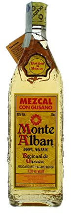 Mezcal Con Gusano Monte Alban 100% Agave Cl.70 40ø AGAVE CL.70 40