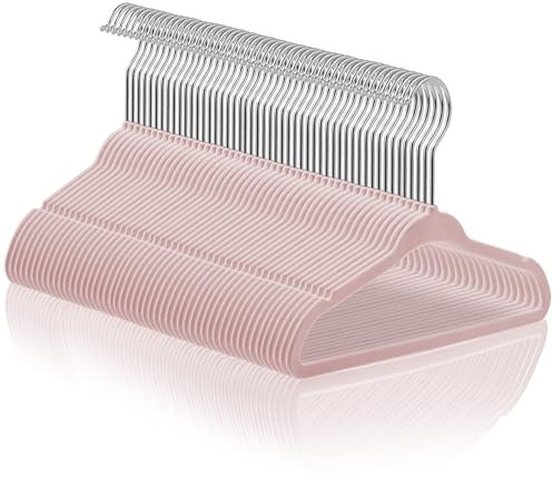 Casafield 50 Velvet Baby Hangers - 11 Size for Infant & Toddler Clothes - Black