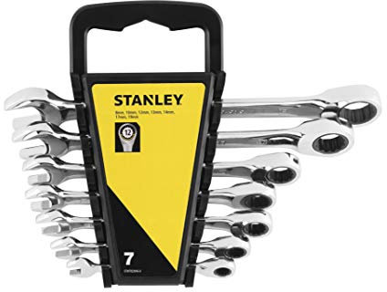 STANLEY FATMAX Set 7 chiavi combinate a cricchetto piatte