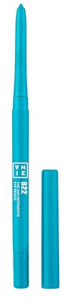 3INA MAKEUP - The 24h Automatic Eye Pencil 822 - Türkisfarben - Automatisch Einfahrbar Augenstift - Langhaltende Definition - Hochpigmentiert - Schärfer und Bürste Integriert - Vegan - Cruelty Free
