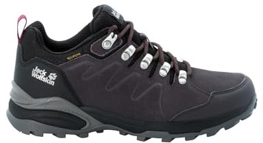 Jack Wolfskin Damen Refugio Texapore Low W, Dark Steel / Purple, 37 EU