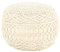 Bussandri Exclusive - Makramee Sitzpuff Handgefertigt 45x30 cm Baumwolle