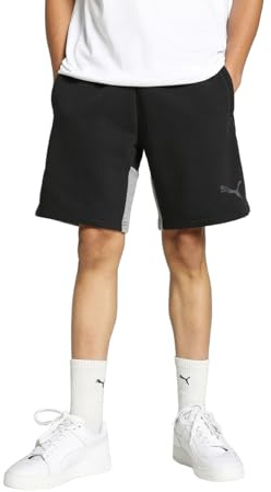 PUMA Men's Teamcup Casuals Knitted Shorts, Puma Black, S