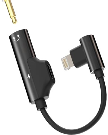Adattatore da Lightning a Jack da 3,5 mm (2 in 1) Accessori per cuffie per caricabatterie AUX per auto cuffie Dongle per Apple per iPhone 14 13 12 11 Pro Max per iPad Audio Cavo per cuffie AUX