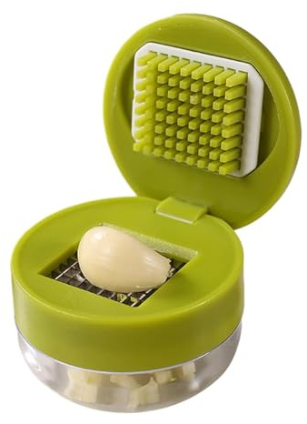 Picadora de ajo, prensa de ajo, trituradora de ajo, picadora de ajo, herramienta fácil de picar ajos, cortador de jengibre, utensilio de cocina multifunción para jengibre, verduras