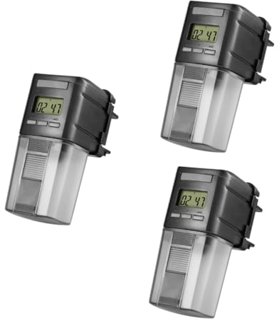 MILISTEN 3 STK Futterautomat für Aquarien Automatic Fish Feeder Automatischer Fischfutterautomat Fisch Urlaub Feeder Automatischer Spender für Fischfutter automatische Fischfütterung